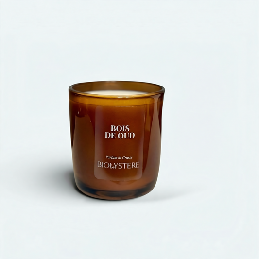 Bougie Parfumée Bois de Oud - Bougie Parfumée Naturelle Vegan - Biolystere