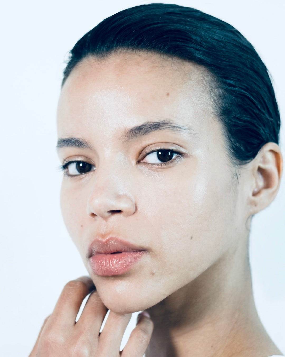 Visage femme peau
